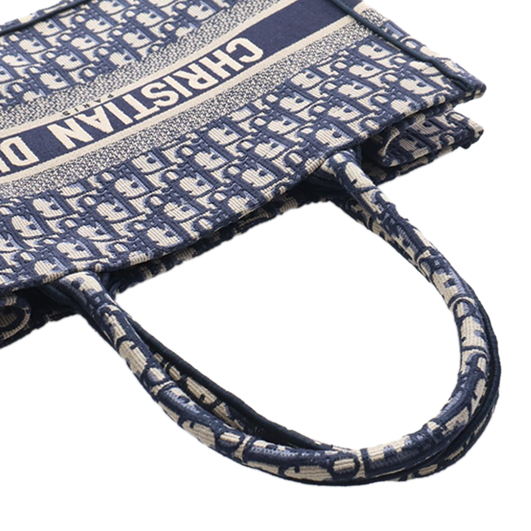 Dior Medium Oblique brodé Toile Book Cabas
