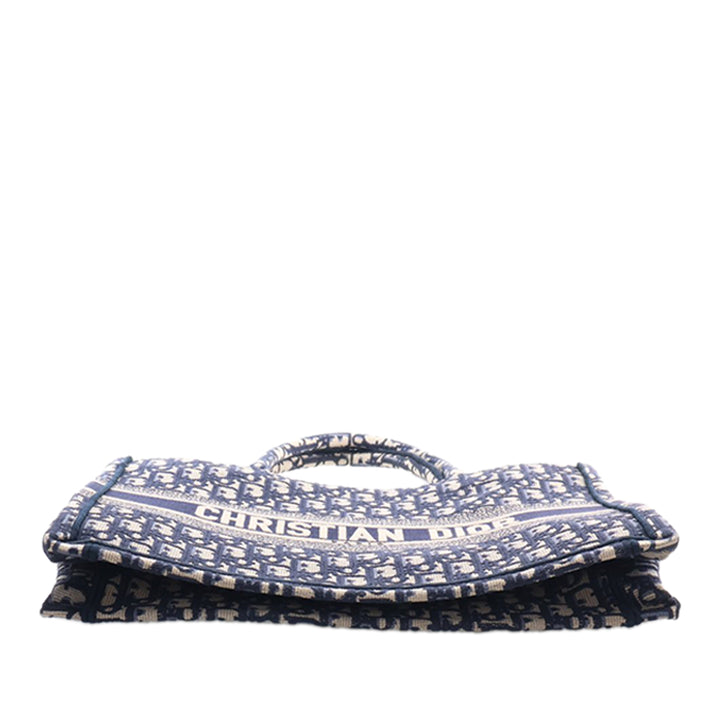 Dior Medium Oblique brodé Toile Book Cabas