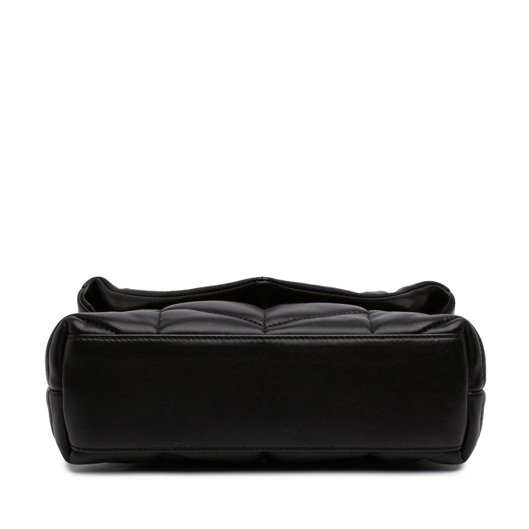 Saint Laurent Toy Matelasse Cuir d'agneau Monogram LouLou Puffer Sac porté croisé