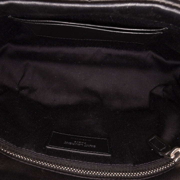 Saint Laurent Toy Matelasse Cuir d'agneau Monogram LouLou Puffer Sac porté croisé