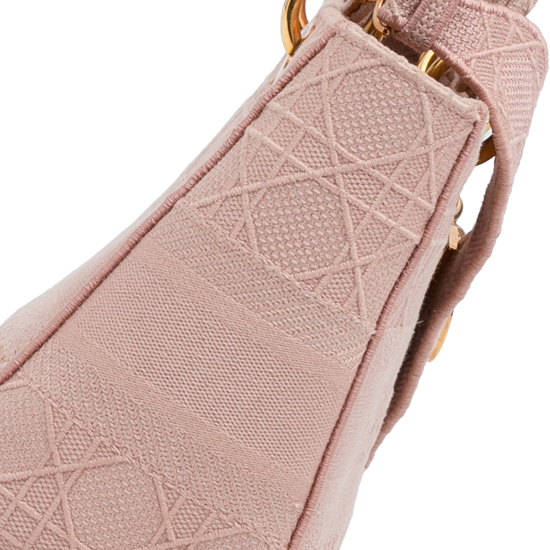 Dior Medium Toile Cannage Lady D Lite Rose