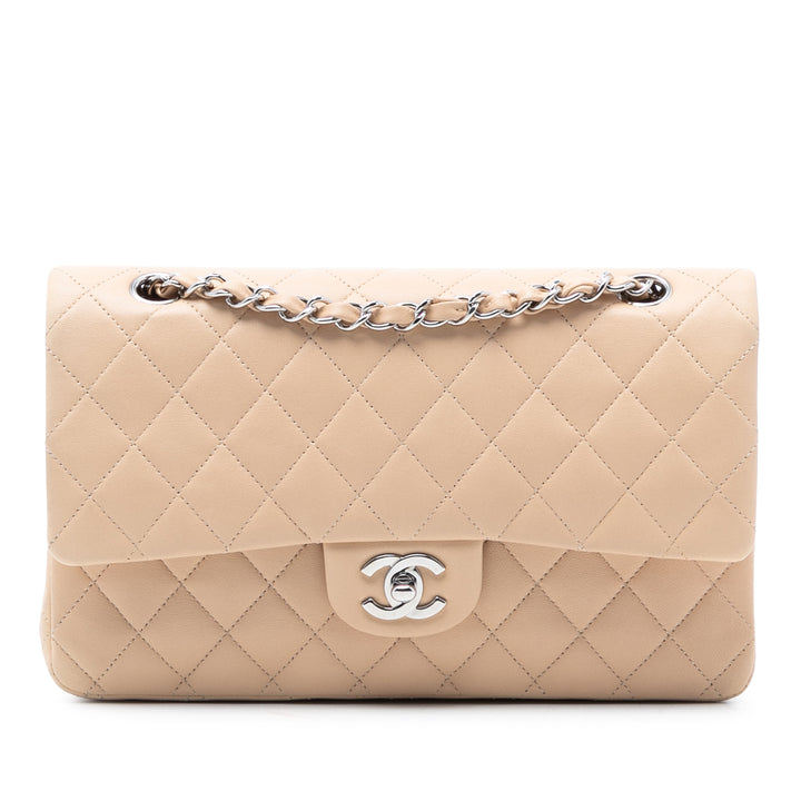 Chanel Medium Classic Cuir d’agneau Double rabat