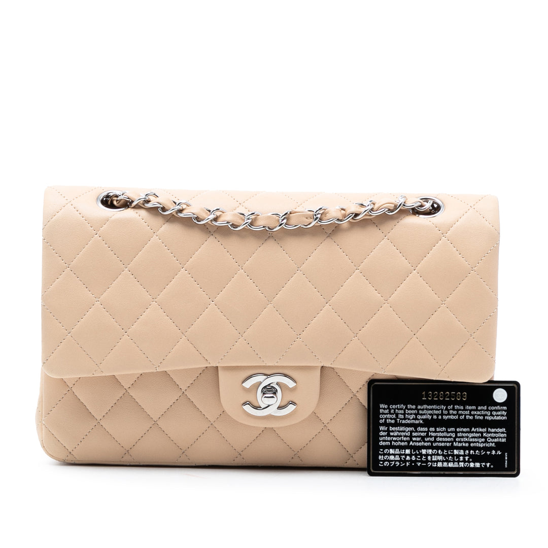 Chanel Medium Classic Cuir d’agneau Double rabat