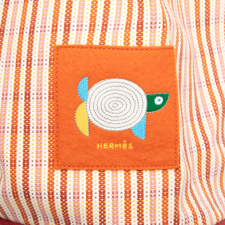 Hermès Animaux Nattes Sac à dos Toile