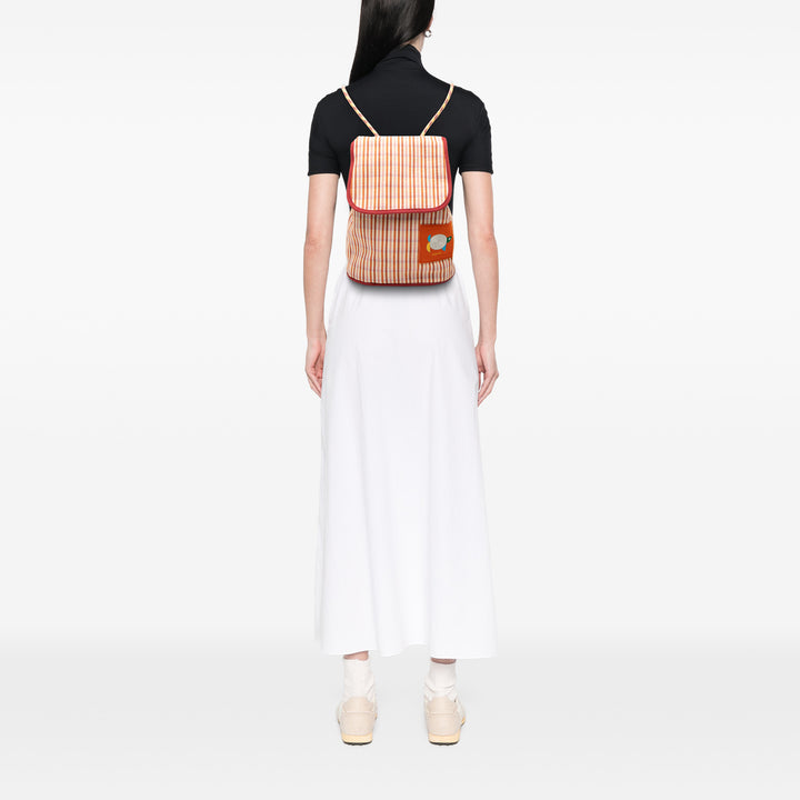 Hermès Animaux Nattes Sac à dos Toile