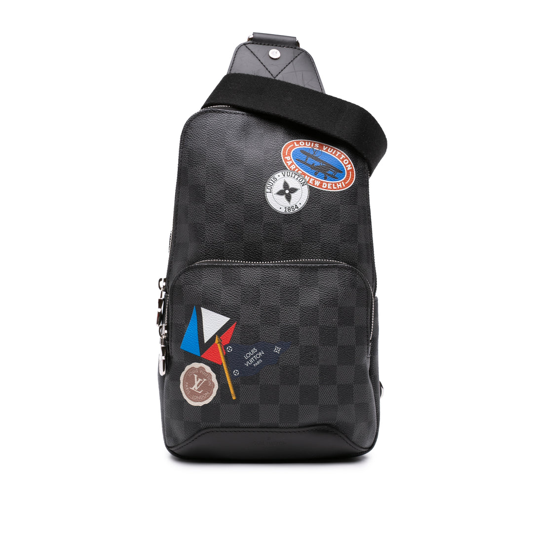 Louis Vuitton LV League Avenue Sling Damier Graphite Noir