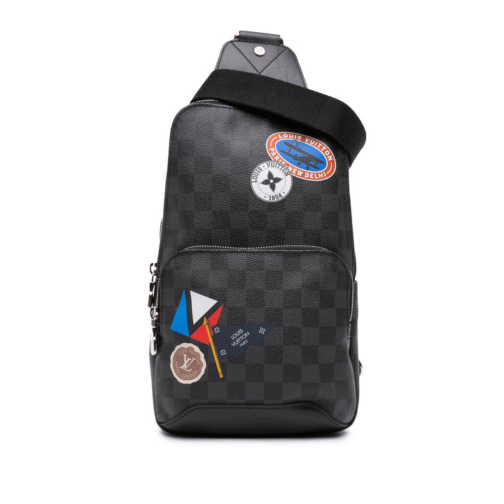 Louis Vuitton LV League Avenue Sling Damier Graphite Noir