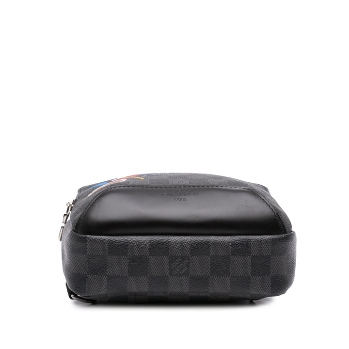Louis Vuitton LV League Avenue Sling Damier Graphite Noir
