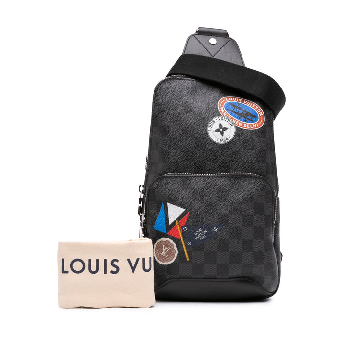 Louis Vuitton LV League Avenue Sling Damier Graphite Noir
