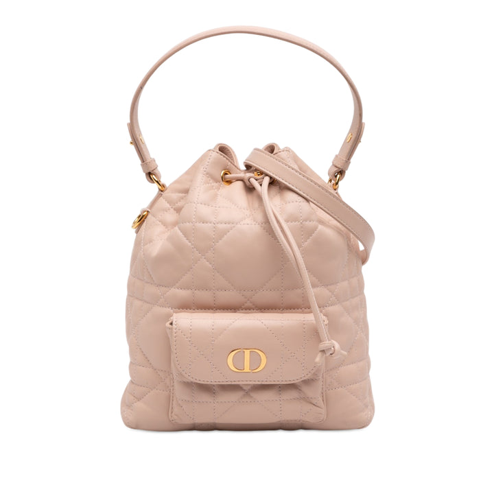 Dior Small Cuir d’agneau Macrocannage Caro Bucket Sac