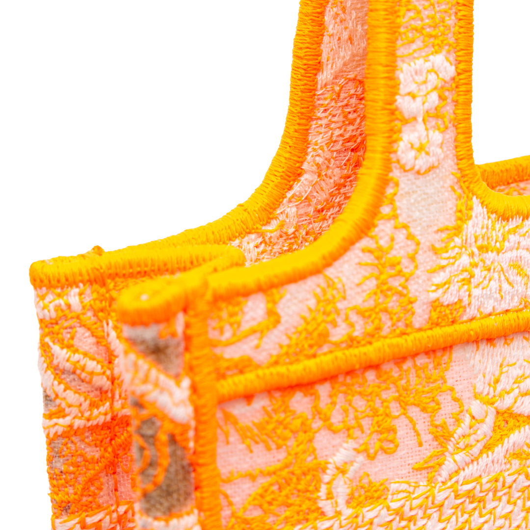 Dior Mini Toile brodé Dioriviera Toile De Jouy Book Cabas