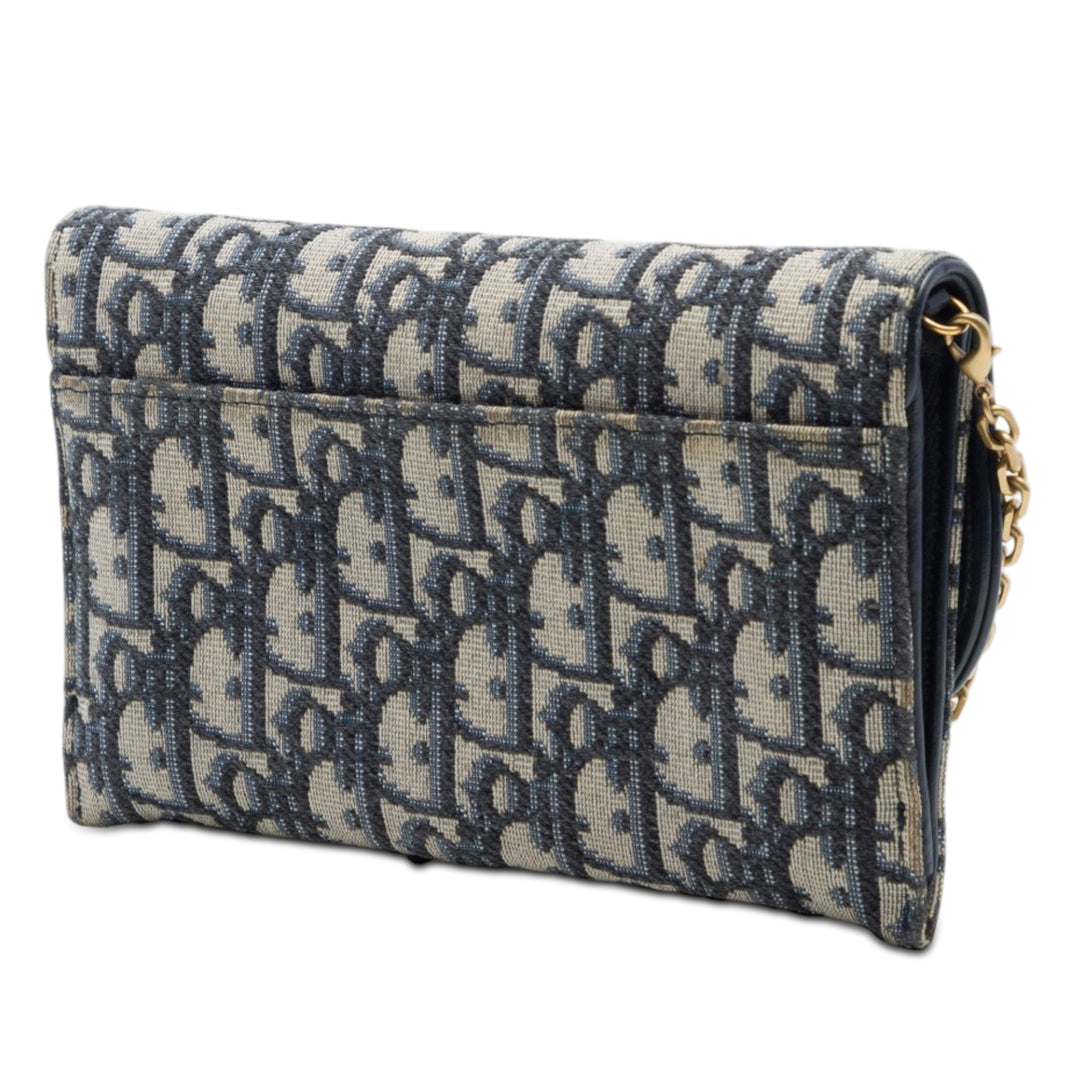 Dior Saddle Wallet on Chain Toile Oblique