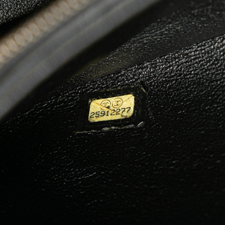 Chanel Small Chevron Cuir d’agneau Stitched Envelope Flap Noir