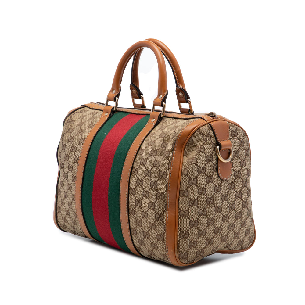 Gucci Sac à main GG Web Joy Boston Moyen Beige – vue 2 – GABY PARIS