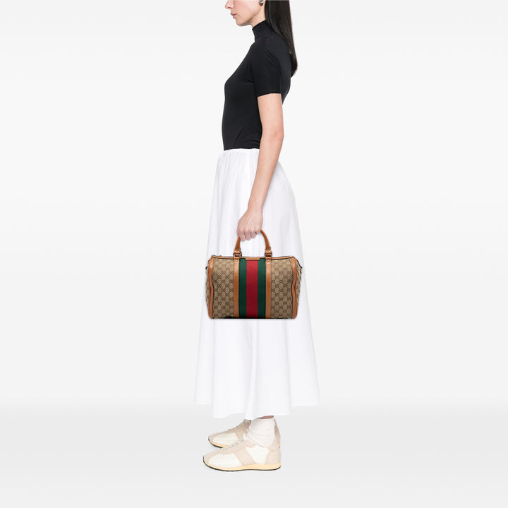 Gucci Sac à main GG Web Joy Boston Moyen Beige – vue 6 – GABY PARIS