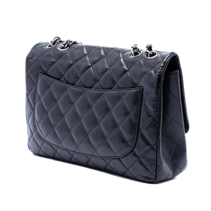 Chanel Classic Rabat simple Jumbo Cuir caviar