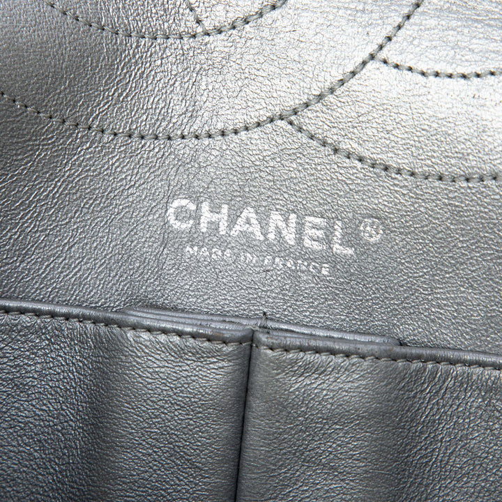Chanel Matelassé Metallic vieilli Cuir de veau Reissue 2.55 Double rabat 227