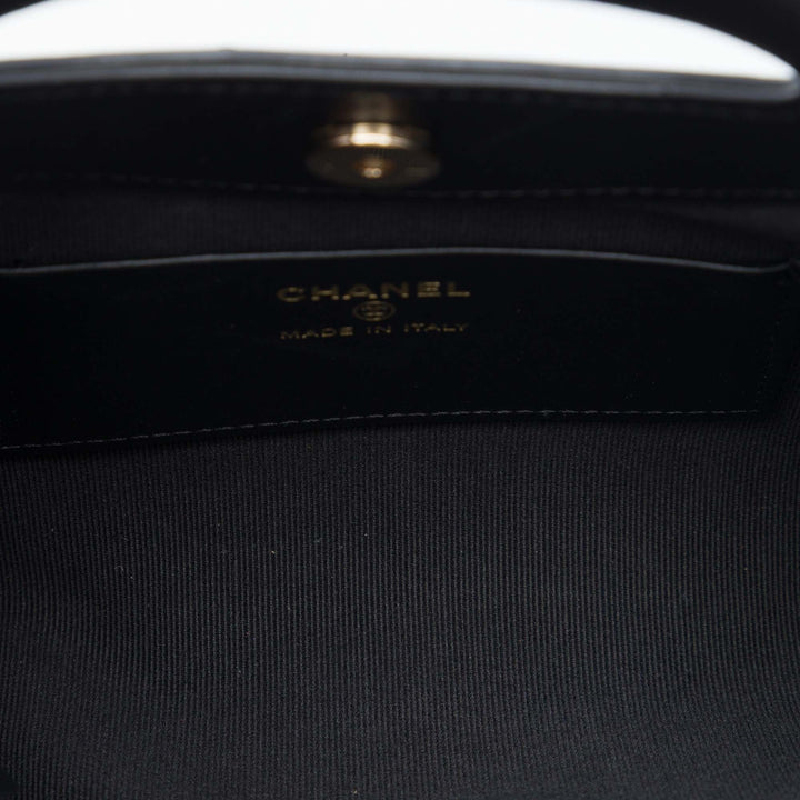 Matelassé Glacé 31 Cabas Nano Cuir de veau Noir