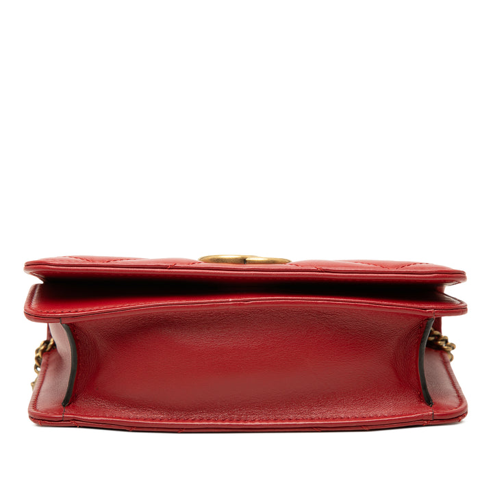 Gucci GG Marmont Matelasse Wallet on Chain Mini Cuir de veau