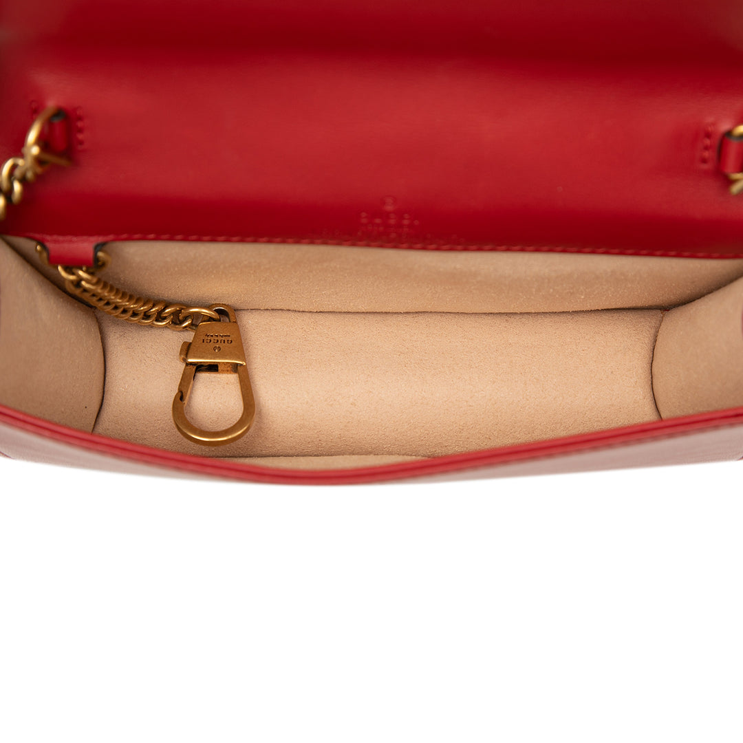 Gucci GG Marmont Matelasse Wallet on Chain Mini Cuir de veau