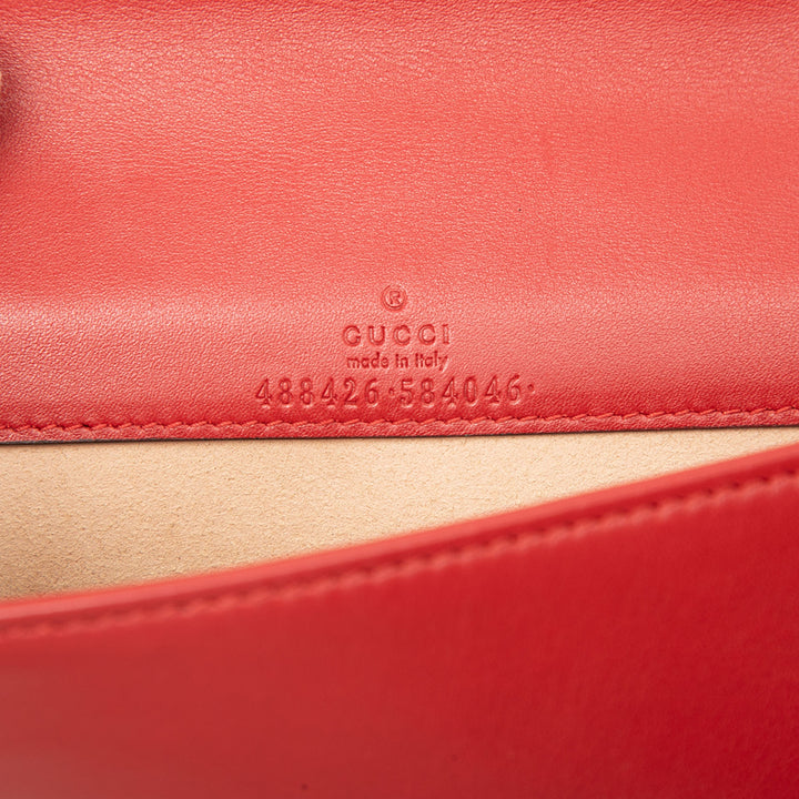 Gucci GG Marmont Matelasse Wallet on Chain Mini Cuir de veau