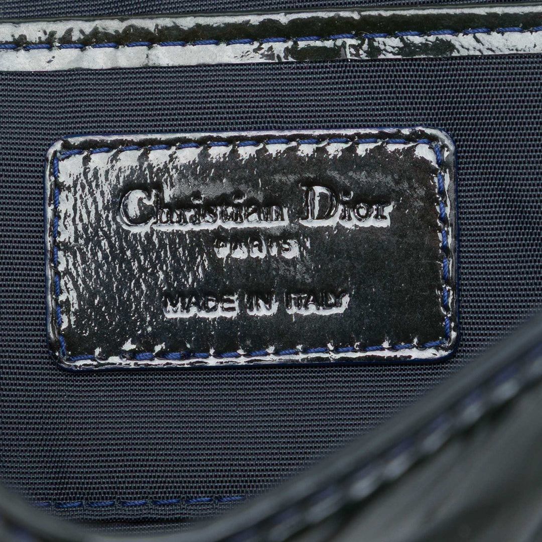 Cannage Lady Dior Pochette avec chaîne Noir