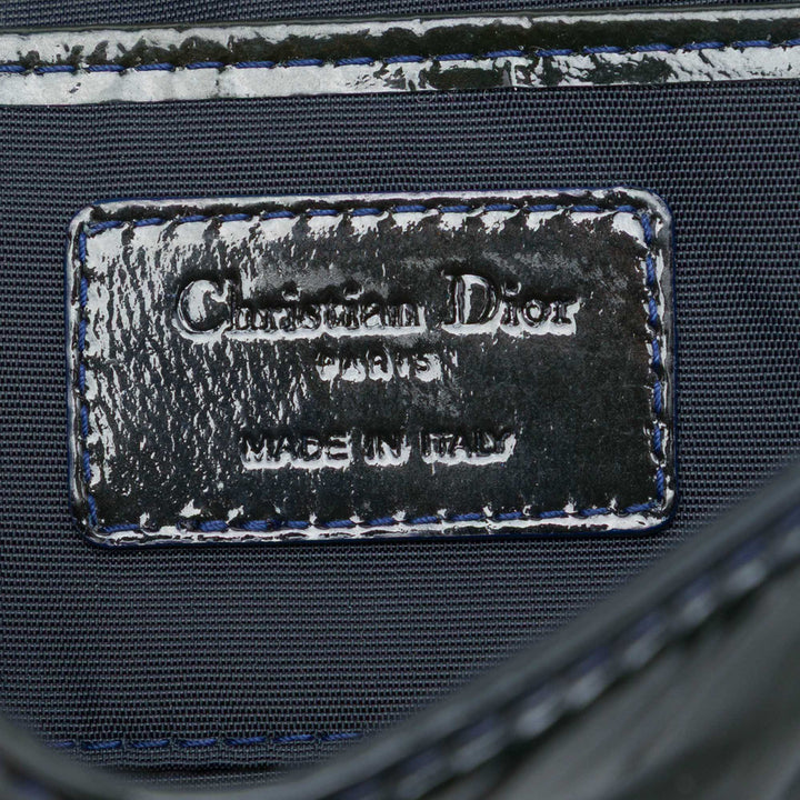 Cannage Lady Dior Pochette avec chaîne Noir