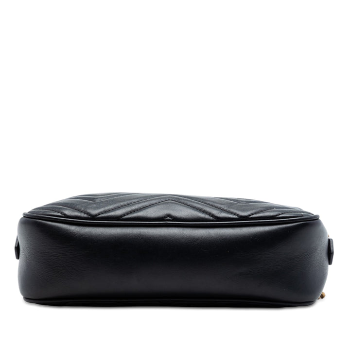 Gucci Small GG Marmont Matelasse Cuir de veau Sac porté croisé