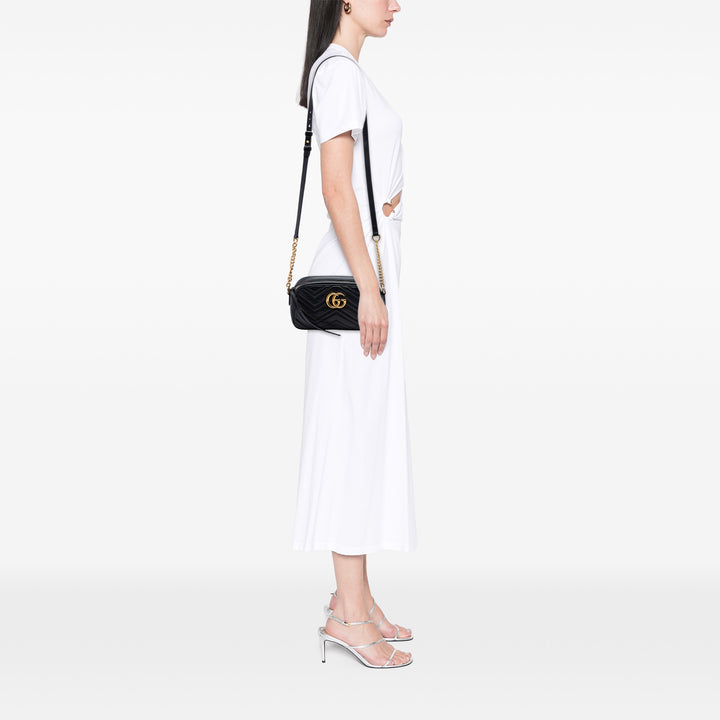 Gucci Small GG Marmont Matelasse Cuir de veau Sac porté croisé