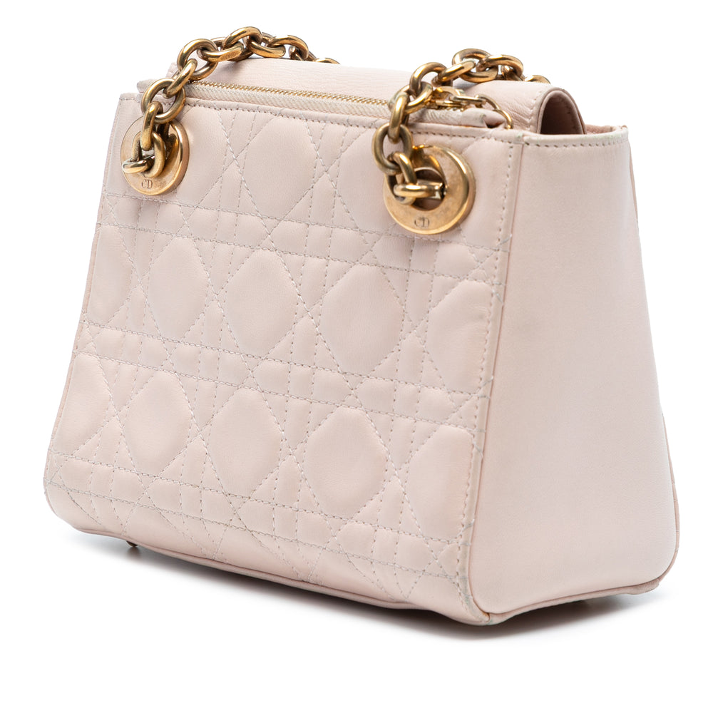 Dior Cuir d’agneau Cannage Lady Dior Double Sac à chaîne – GABY PARIS Authentique