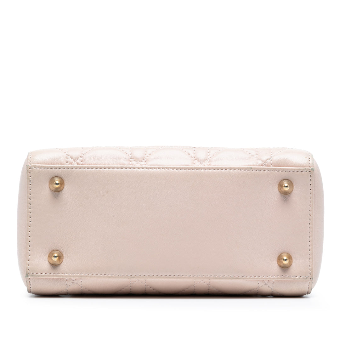 Dior Cuir d’agneau Cannage Lady Dior Double Sac à chaîne – GABY PARIS Authentique