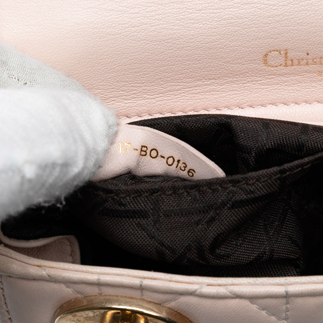 Dior Cuir d’agneau Cannage Lady Dior Double Sac à chaîne – GABY PARIS Authentique