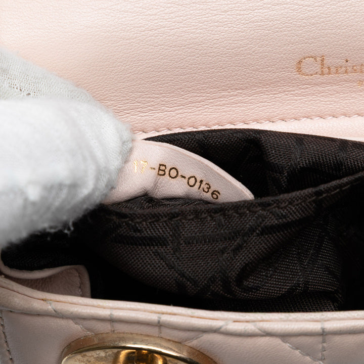 Dior Cuir d’agneau Cannage Lady Dior Double Sac à chaîne – GABY PARIS Authentique