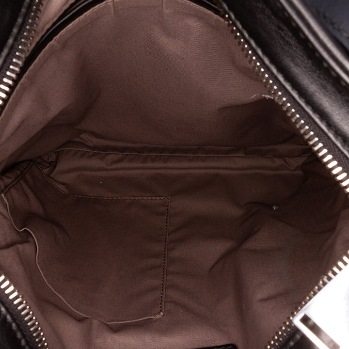 Nappa Intrecciato Crossbody Black - Gaby Paris