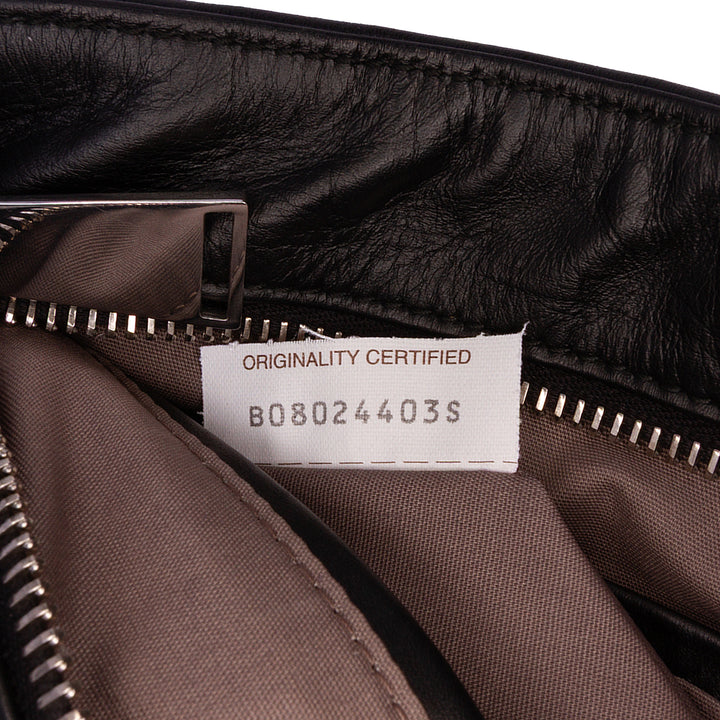 Nappa Intrecciato Crossbody Black - Gaby Paris
