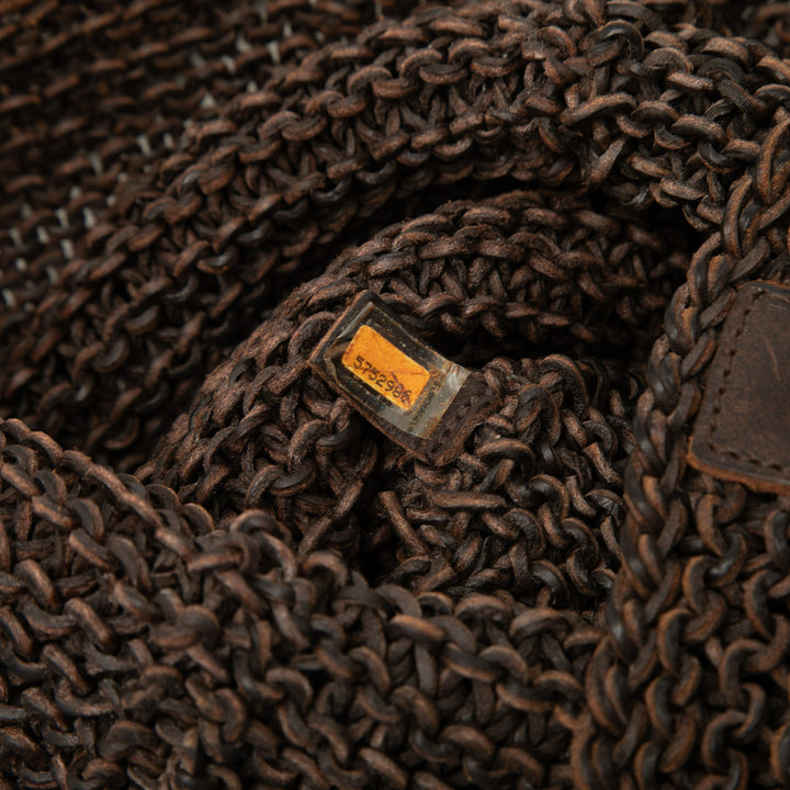 Chanel CC Knitted Cuir de veau Sac bandoulière