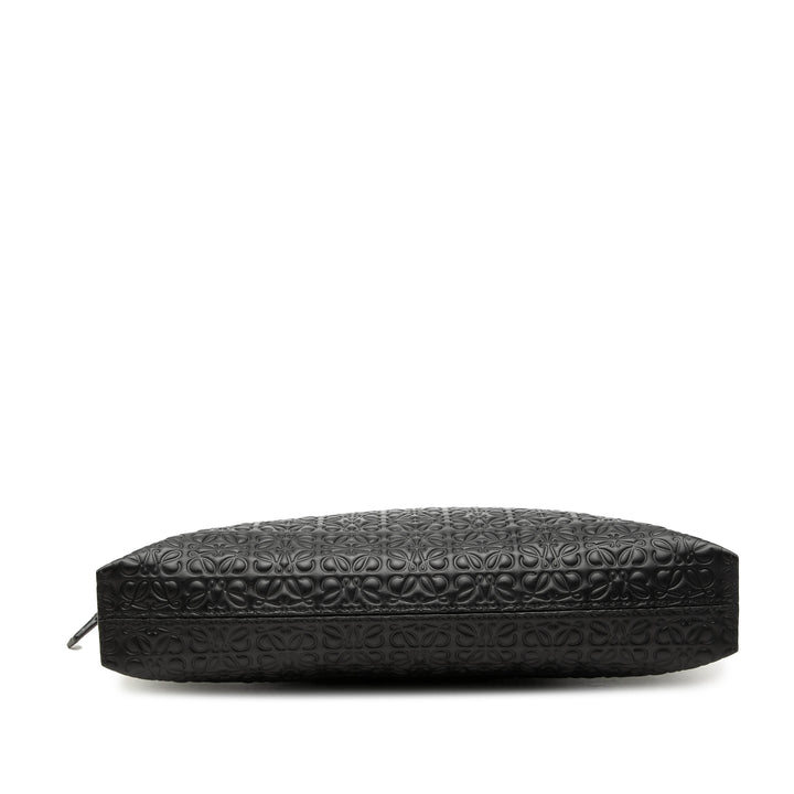 LOEWE embossé Anagram Repeat T Pochette Cuir