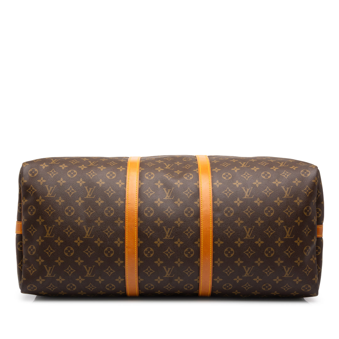 Louis Vuitton Keepall Bandouliere 60 Monogram Marron – vue 3 – GABY PARIS