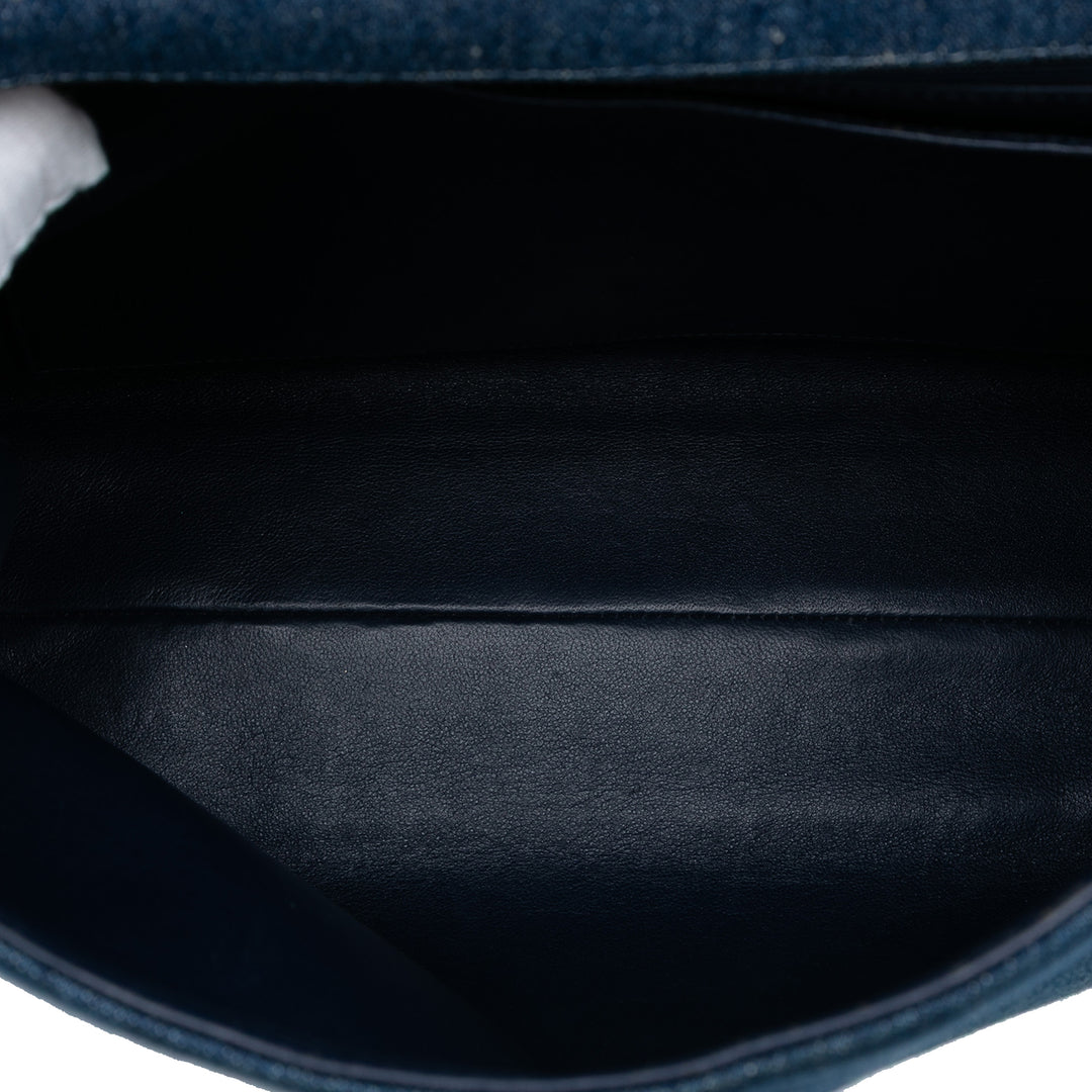Chanel CC Jean Kelly Top Handle Bag Bleu
