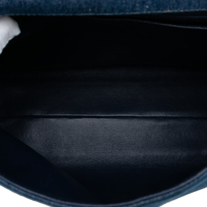 Chanel CC Jean Kelly Top Handle Bag Bleu