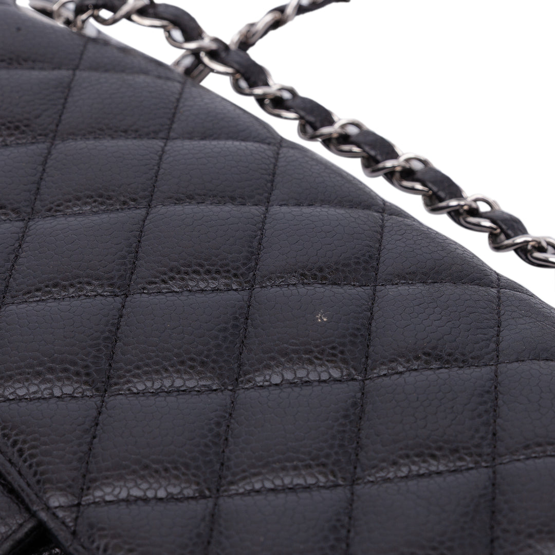 Chanel Medium Classic Caviar Double rabat