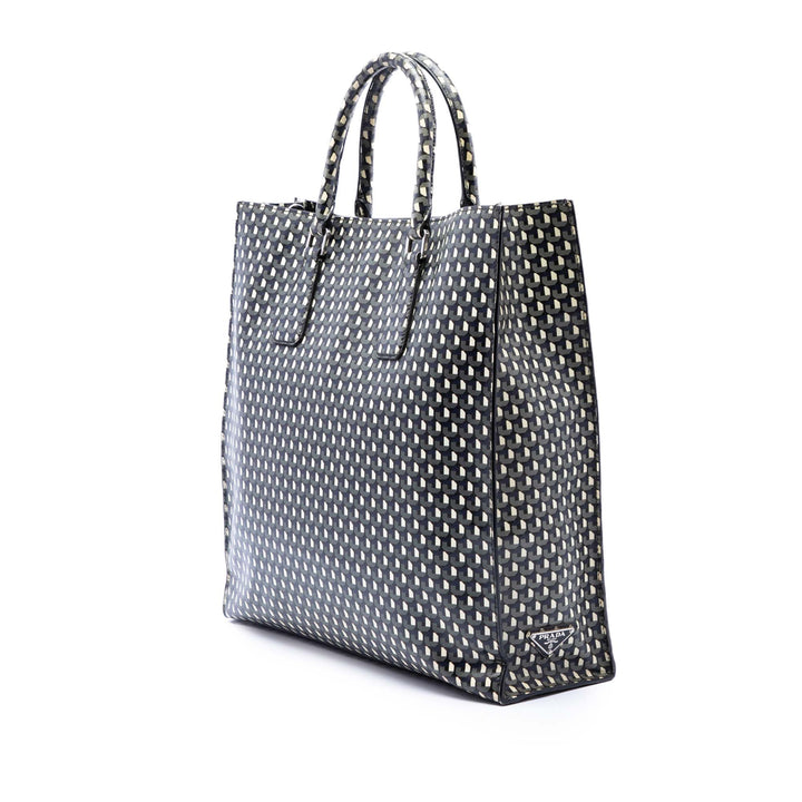 Prada Saffiano Stampato Shopping Cabas