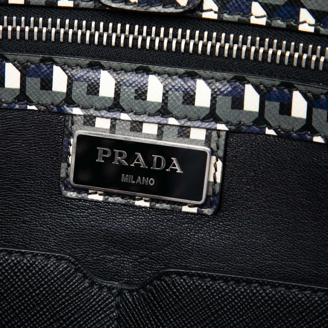 Prada Saffiano Stampato Shopping Cabas