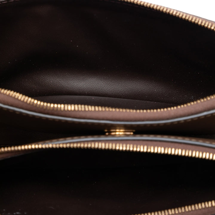 Fendi Micro Zucchino Coated Toile Bifold Portefeuille long