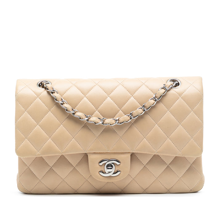 Chanel Medium Classic Cuir d’agneau Double rabat