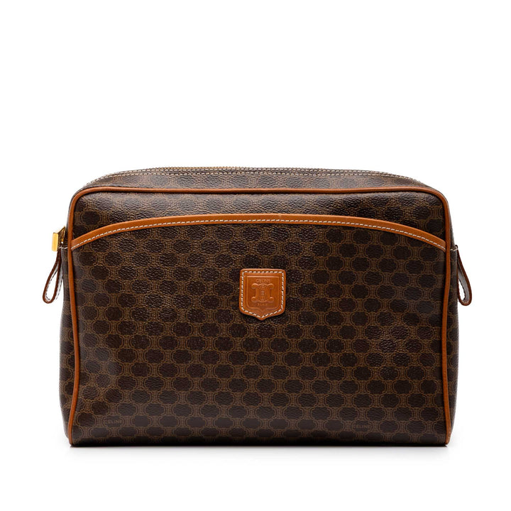 Celine Macadam Pochette Toile enduite Marron – vue principale – GABY PARIS