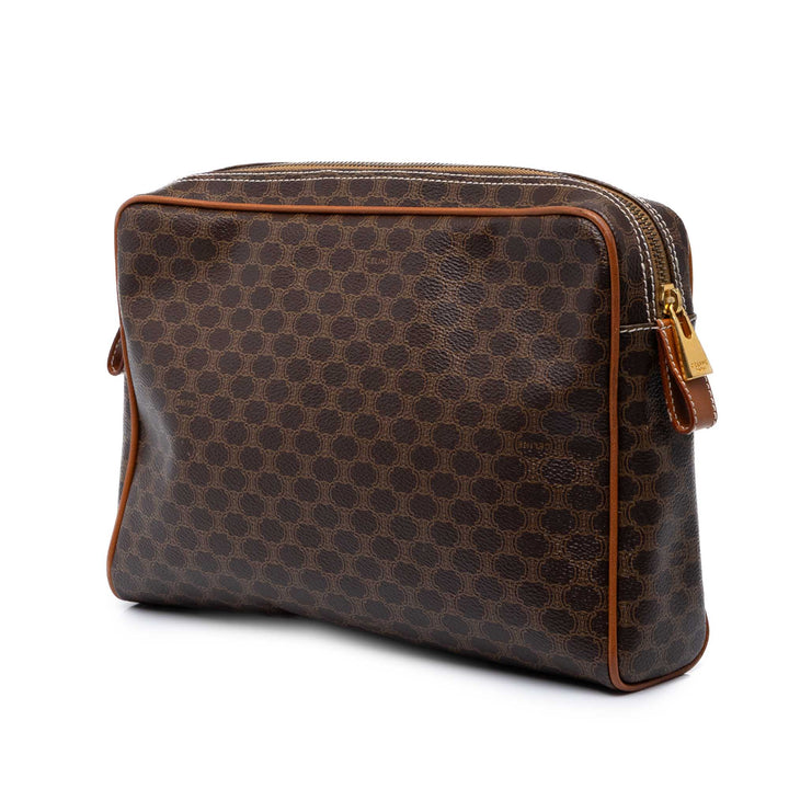 Celine Macadam Pochette Toile enduite Marron – vue 2 – GABY PARIS