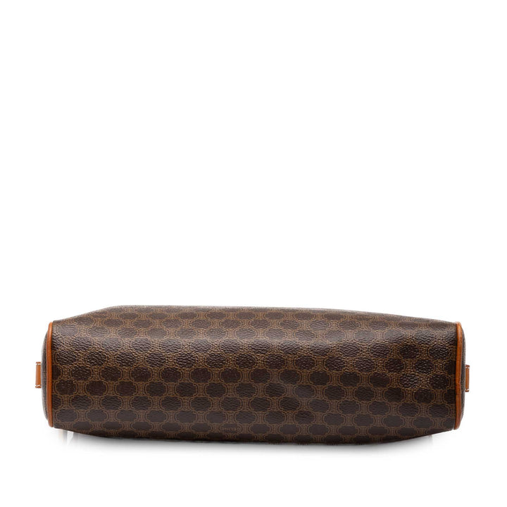 Celine Macadam Pochette Toile enduite Marron – vue 3 – GABY PARIS