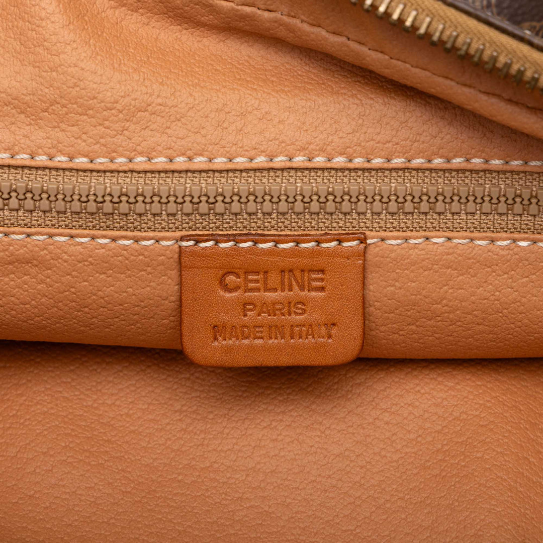 Celine Macadam Pochette Toile enduite Marron – vue 5 – GABY PARIS