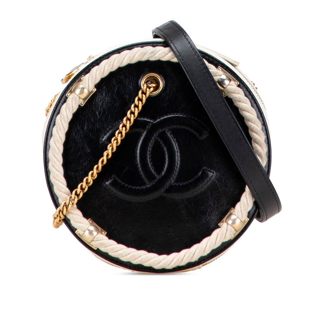 Chanel Crumpled Cuir de veau En Vogue Rond Sac